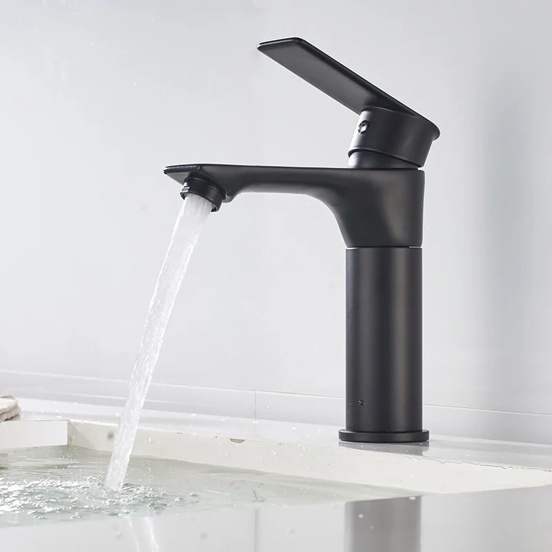 LIUYUE Wash basin Faucets Chrome/Black Brass Bathroom Lift Type Basin