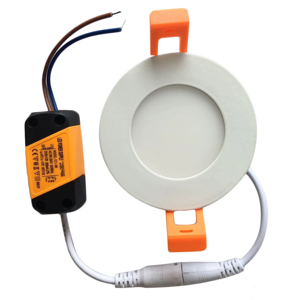 

ICOCO 3W Ultra Thin Dimmable LED Recessed Ceiling Panel Down Lamp Warm/Cool Light