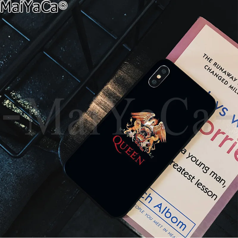 MaiYaCa Фредди Меркури Queen Группа красочные милые аксессуары для телефона чехол для Apple iPhone 8, 7, 6, 6S Plus, X XS Макс 5 5S SE XR крышка