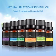 100% Pure Natural Essential Oils for Aromatherapy Diffusers Lavender Tea Tree Mint Lemon Water Soluble Relieve Stress Essence