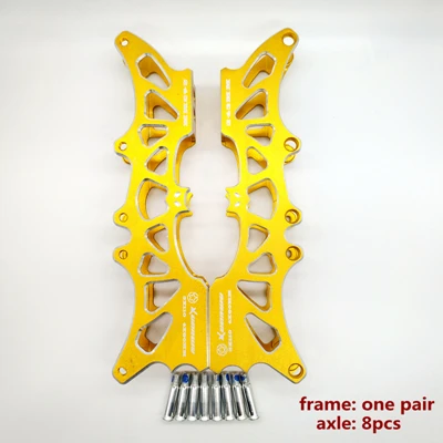 frame only Рамка для роликов 243 мм летучая мышь рама 4x80 мм 3x110 мм 2 в 1 - Цвет: frame only
