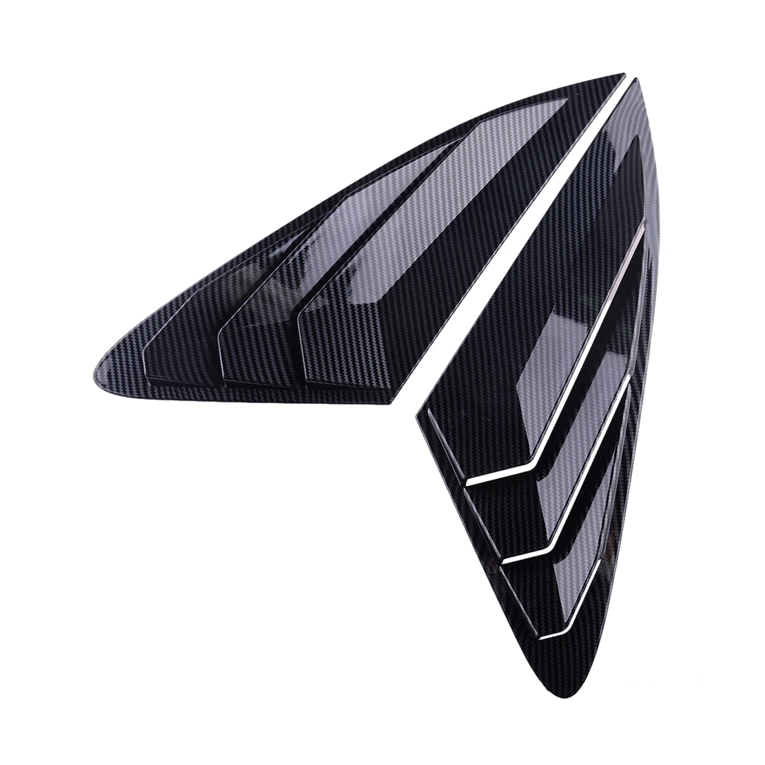 

1 Pair Car ABS Carbon Fiber Style Black Rear Side Vent Window Scoop Louver Cover Trim Decor Fit for Kia K5 Optima 2022 2021