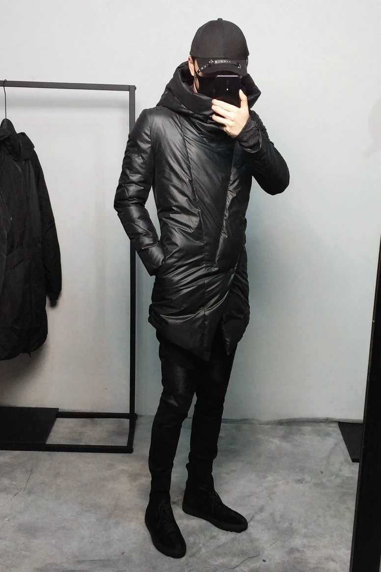 Owen seak мужские хлопковые пальто куртки High Street Мужская одежда Тренч Зимние хлопковые пылезащитные пальто куртки ветровка черная
