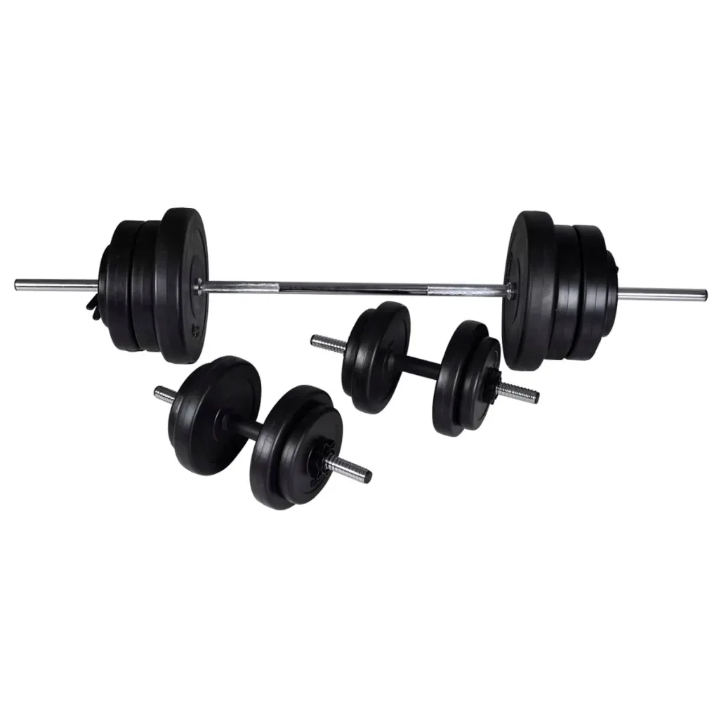 

vidaXL Barbell + 2 Dumbbell Set 60.5kg 90375