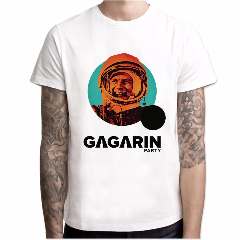 

CCCP USSR Gagarin T Shirt men New Design New Printed Short Sleeve Men's Summer Cool O-neck Men Clothing