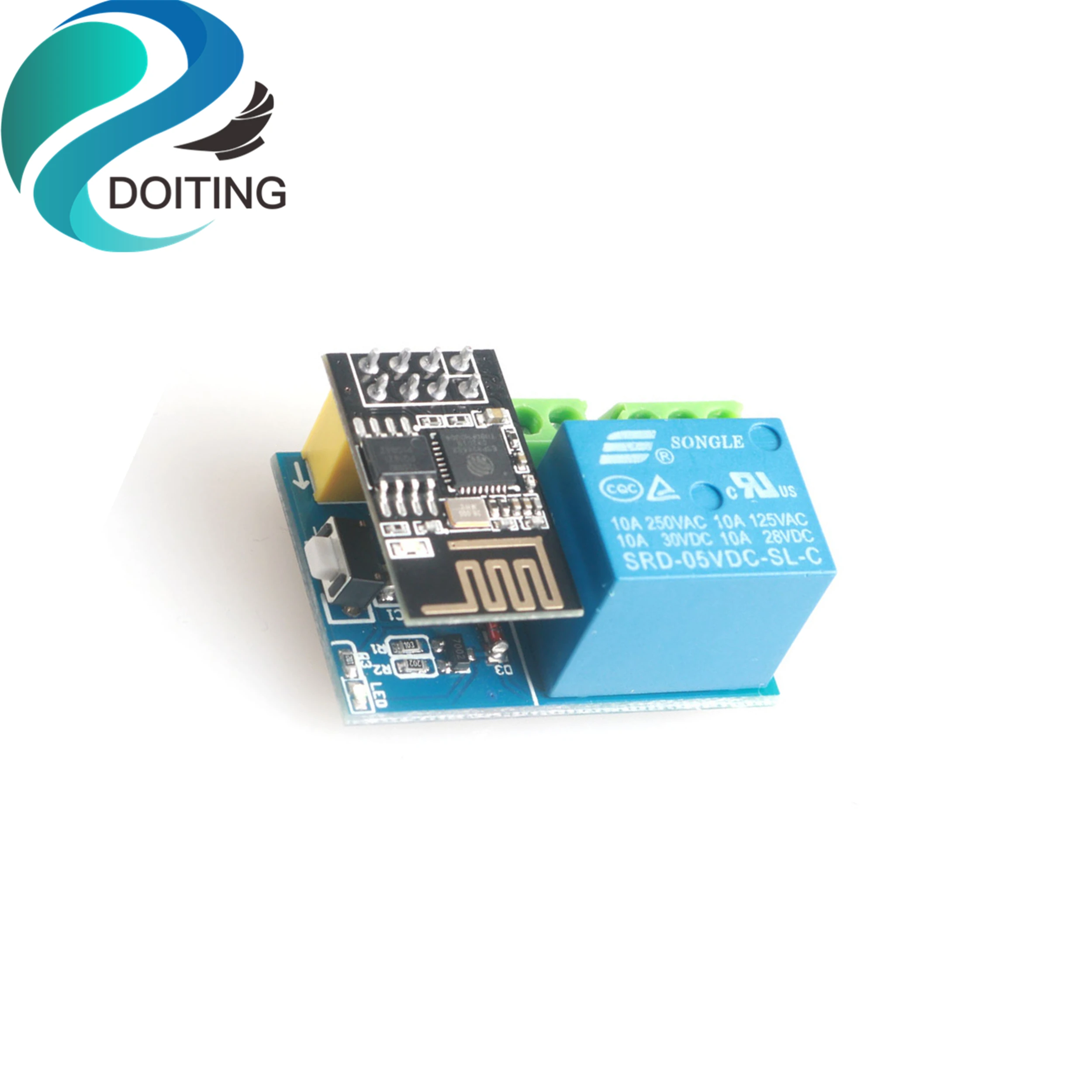 DOITING Беспроводной Wi-Fi умный штекер переключатель розетка ESP-01S модуль+ реле работать с HomeKit/DoHome/Google Assistant для Android/IOS