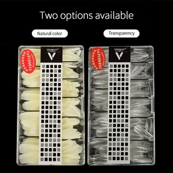 

500pcs False Nail Ultra-Thin Seamless Nails French Half Paste Full European And American Nails Plastic Fake Nails Art Tools