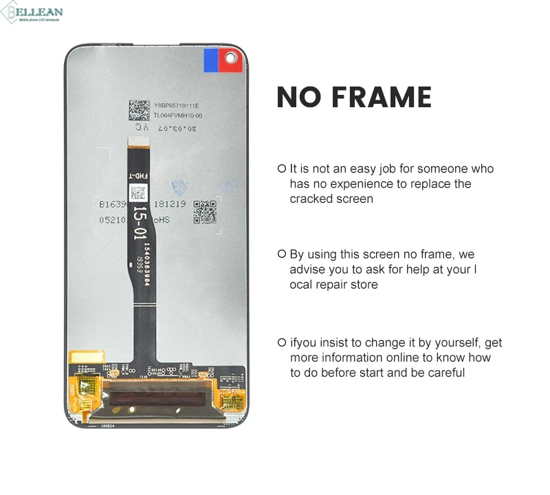 Polegada para Huawei Lcd com Tela de Toque Dinamico Lite Display Digitador Nova 6 se Assembléia Substituição Frete Grátis 6.4 P40 3 nova 6 se assembléia substituição frete grátis