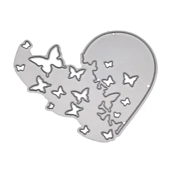 

Heart Butterfly Metal Cutting Dies Stencil DIY Scrapbooking Album Stamp Paper Card Embossing Craft Decor