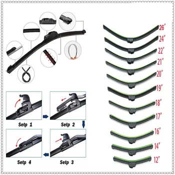 

Car auto Frameless Bracketless refill Rubber Wiper Blade for Ford Taurus Mondeo Galaxy Falcon Everest S-MAX Escort