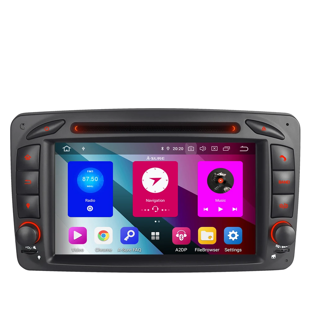Clearance A-Sure 8 Core 32GB ROM Android 9.0 Radio GPS DVD Navi For Mercedes Benz C-class W203 CLK G500 Viano Vito Class G-Class W463 2