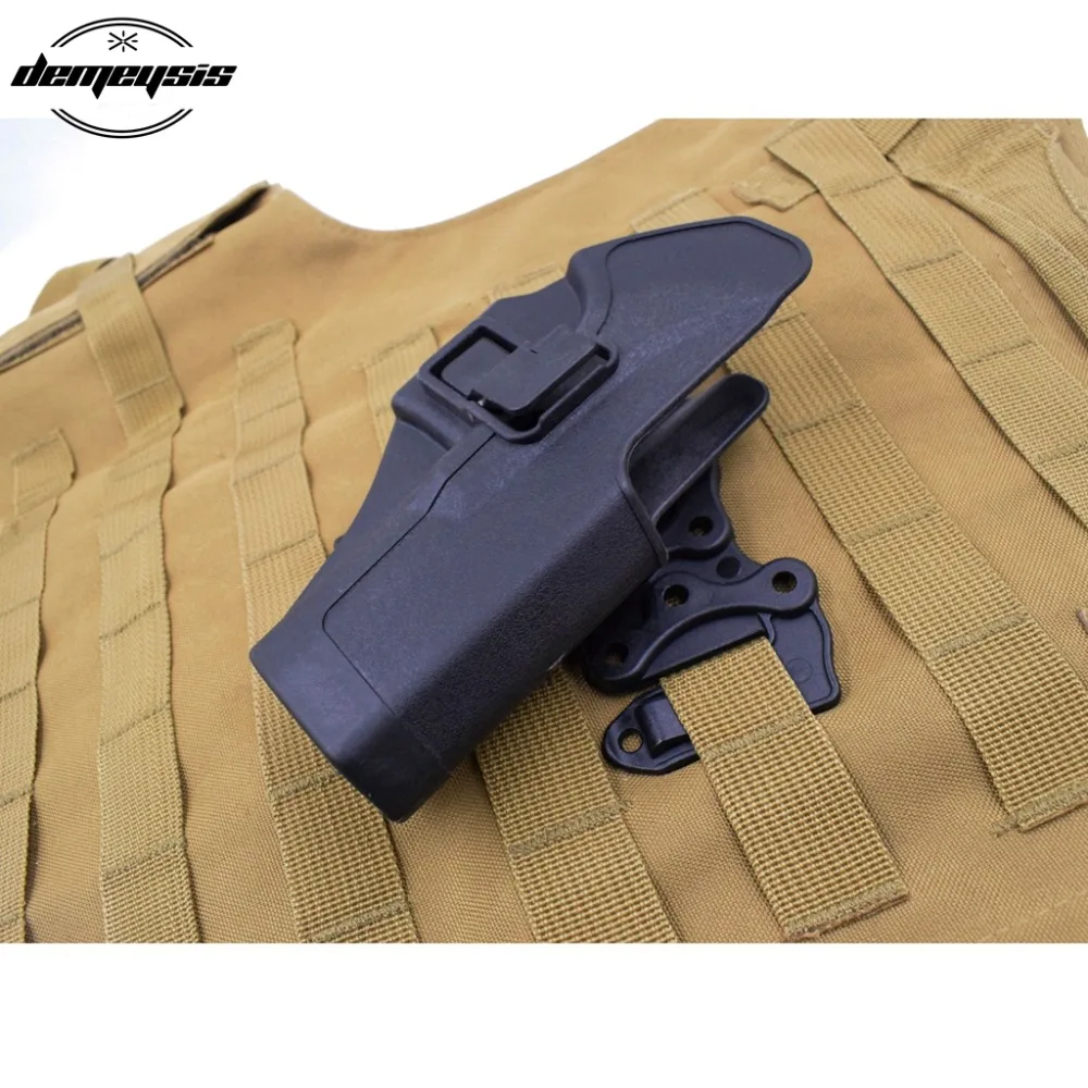 Tactical Strike MOLLE Holster Adapter Airsoft Paintball Gun Platform Hanger C Q C Hunting Shooting Vest Accessories Ambidextrou