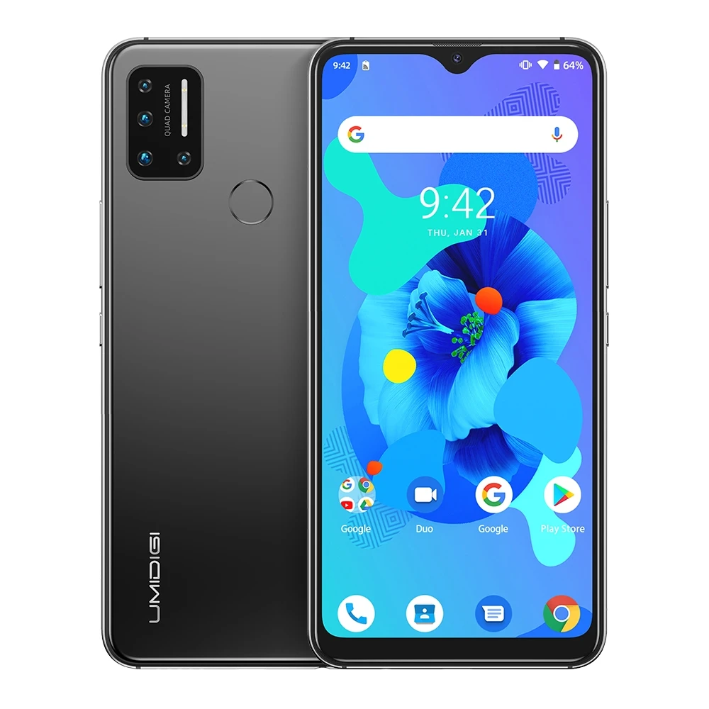 UMIDIGI A7 6 49 &quotIPS экран 4 Гб + 64 Смартфон Helio P20 Восьмиядерный Android 10 разблокировка лица