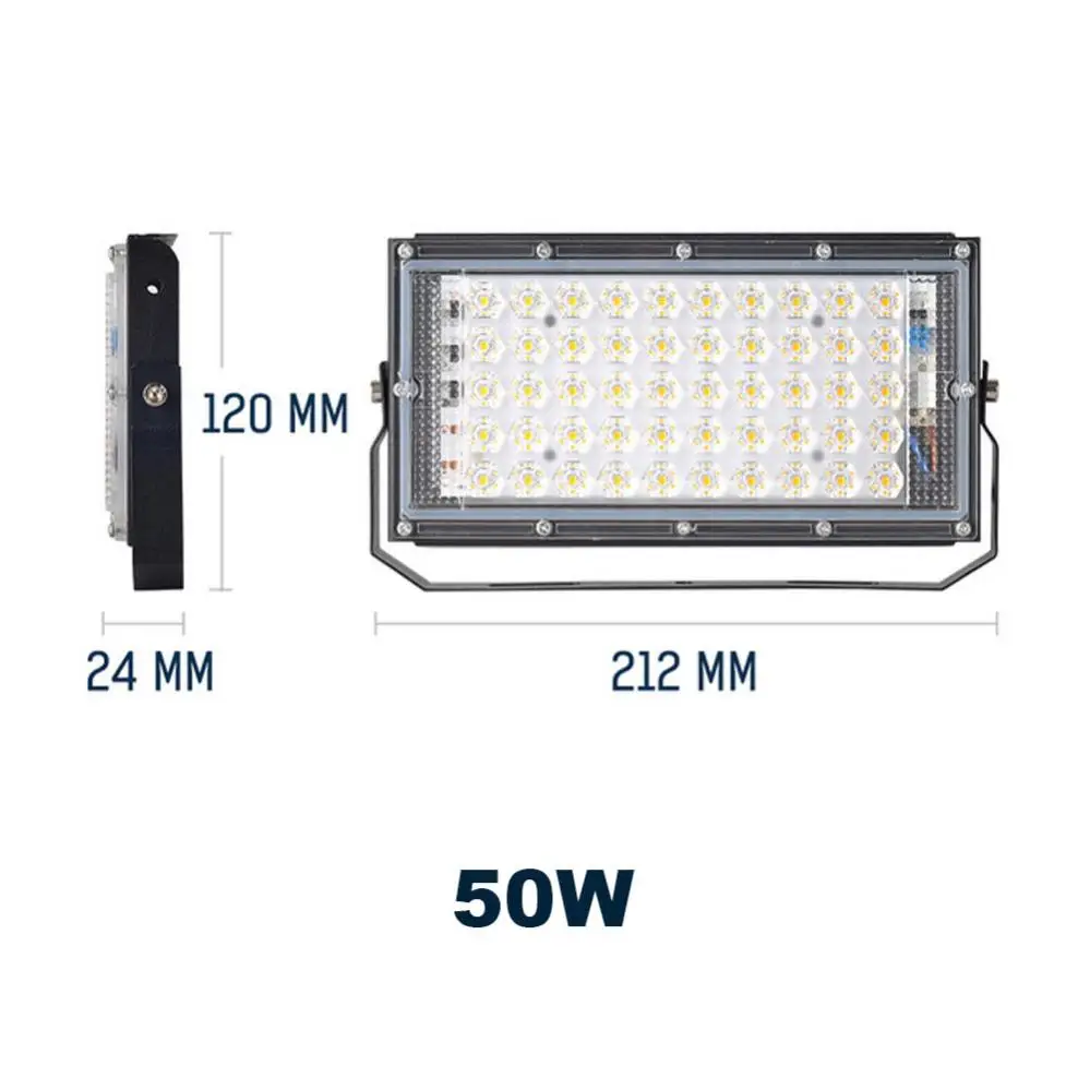 LED Floodlight DC 12V 220V  IP65 Waterproof LED Flood Light Street Lamp Emergency Outdoor Street Lamp Landscape Lighting brightest flood light Floodlights