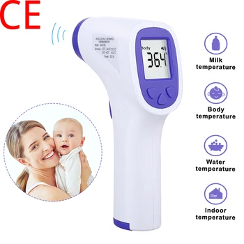 

Safety Accurate Digital Thermometer Infrared Forehead Non-contact Infrared Thermometer With LCD Backlight Termometer In Stock