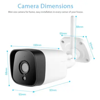 

2020 New K23A 4X Zoom Wireless Camera Night Vision Waterproof Security CCTV Surveillance Bullet Two-way Voice For Outdoor Indoor