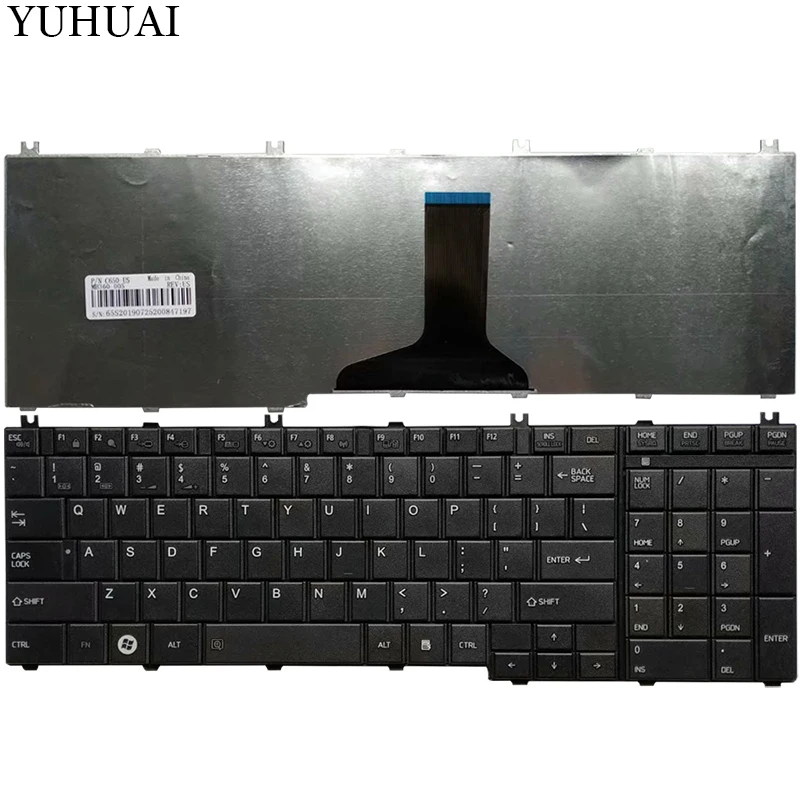 Новый для Toshiba Satellite C675 C675D C675-S7200 L755-S5357 L755-S5244 L755-S5246 SeriesUS UI Клавиатура ноутбука черный