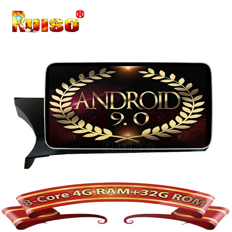 Ruiso 4 Гб+ 32 ГБ для Benz C Class W204(2011-) Android 9,0 автомобильный dvd-плеер gps аудио авто стерео Мультимедиа ips экран монитор