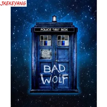 

5D DIY square/round Diamond Painting Doctor Who Phone Box Cross Stitch Diamond Embroidery Pattern Rhinestone J2733