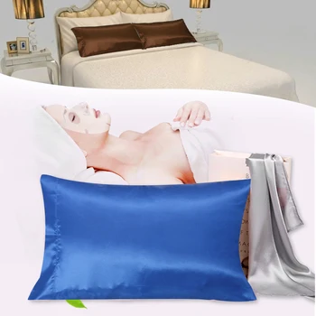 

1 pcs Pure Mulberry Silk Pillow Case Pillowcase Cover Housewife Queen Standard 50X76cm