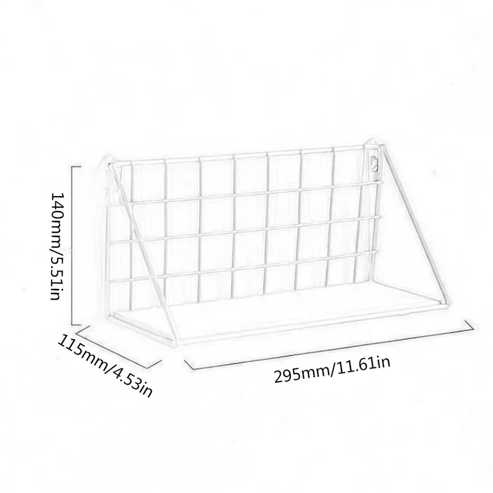 Простой дизайн железная настенная полка склад-хралилище подставленное к стене стойка для организации спальни декор для кухни украшение для детской комнаты