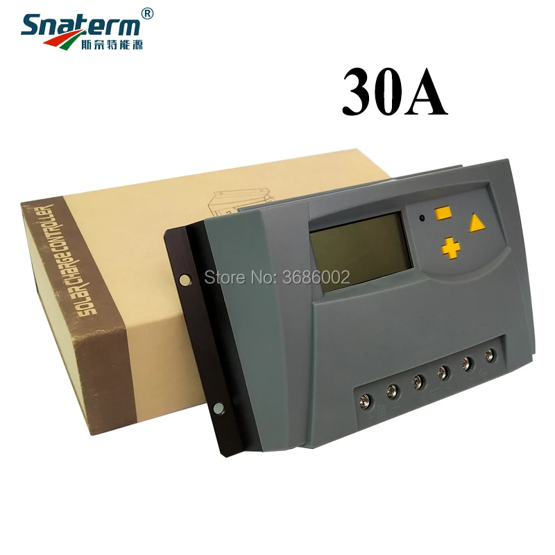 20A/30/40A 12 24 36 48 Вольт PV солнечного заряда контроллер PWM батарея зарядное устройство регуляторы PV ЖК-дисплей Дисплей 5V с двумя USB SK20D SK30D - Цвет: SK30D