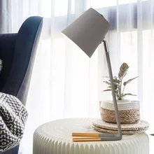 Скандинавский простой прикроватный светодиодный настольный светильник makaron для спальни, защита глаз, настольный светодиодный Настольный светильник