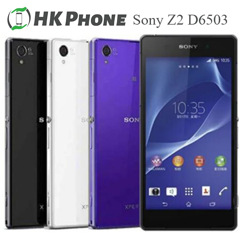 Горячие Оригинальные Sony Xperia Z2 D6503 четырехъядерный GSM 4G LTE Android смартфон 5 2 дюймов