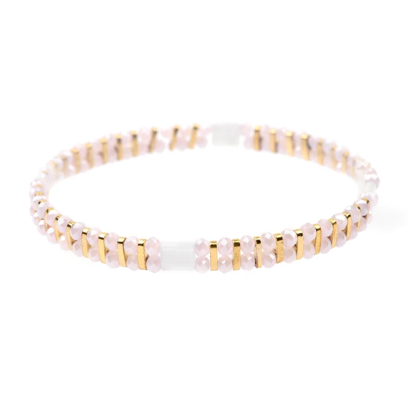 BOJIU 24 Colors Bohemian Miyuki Tila Beads Bracelets For Women Jewelry Gold Delica Beads Summer Beach Bracelet Lady Gift BC355 - Окраска металла: Multicolor 6