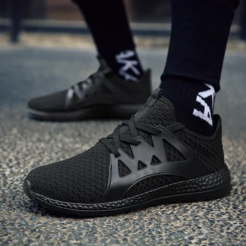 

New Mesh Couple Sneakers Men Casual Shoes Lac-up Lightweight Comfortable Breathable Walking Tenis masculino Zapatillas Hombre