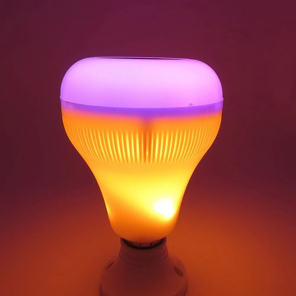 Умная музыкальная лампочка Led Красочный динамик лампа E27 беспроводной пульт дистанционного управления аудиоколонка в виде лампы 12 Вт 220 В