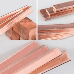 High Purity Copper Anode Strips for Electroplating and Plating Applications (4x30x250mm)