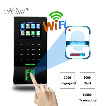 

F22 WIFI TCP/IP Biometric Fingerprint RFID Door Access Control System Color Screen Time Attendance With 125KHZ RFID Card Reader