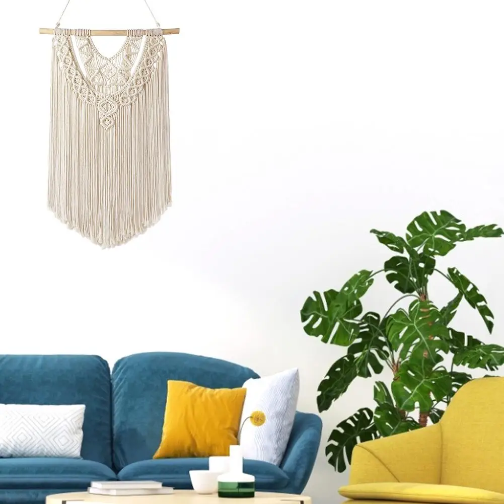 1 шт. макраме Настенный декор Boho шикарный богемный тканый домашний декор для квартиры, спальни, гостиной
