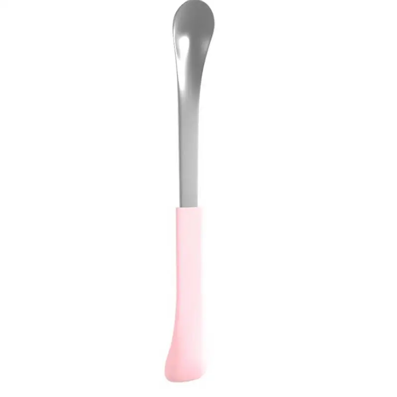 Pink Детские Ложки, посуда для кормления, посуда для детей, столовые приборы, ложка, ложка из нержавеющей стали, половник для супа - Цвет: Pink