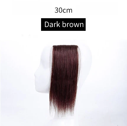HOUYAN 3 цвета человеческие волосы верхние накладки для волос Длинные прямые зажимы для наращивания волос в черном коричневом - Цвет: 30-2I33