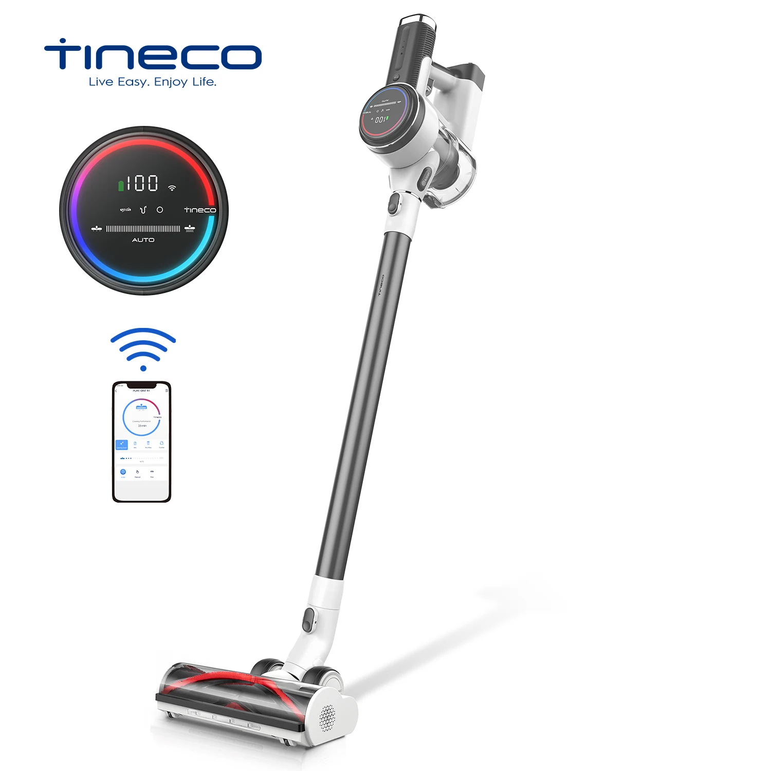Tineco Pure One-Tango S12, inalámbrico, más fácil y más rápido, mejor limpieza, potente succión, potencia máxima