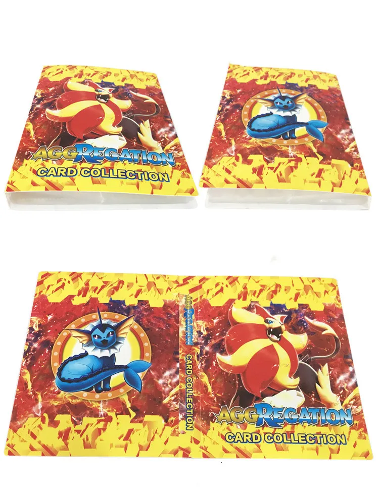 Коллекционный держатель Альбом 19style Pokemon Cards альбом книга Пикачу мультфильм аниме Pocket Monster игрушка для детей подарок - Цвет: Цвет: желтый