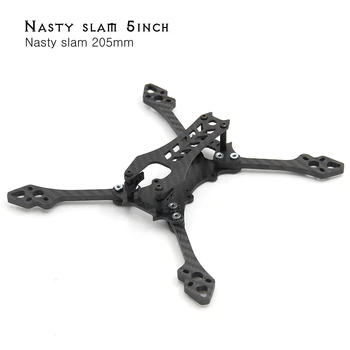 

Slamnasty 5inch 207 207mm / 7inch 266mm Carbon Fiber FPV Racing Quadcopter Frame Kit with 5mm Arm For 2204 2205 2207 2306 Motor