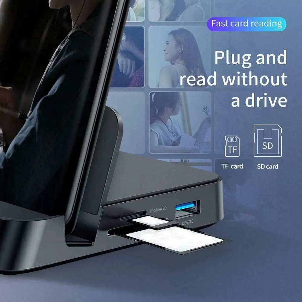 USB C концентратор Тип C док-станция 7 в 1 Подставка для телефона Dex станция USB C к HDMI док-станция адаптер питания для samsung huawei