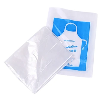 

150PCS Universal Transparent Disposable Cleaning Apron Beauty Bib Aprons for Kitchen Cooking Apron (90X60cm)