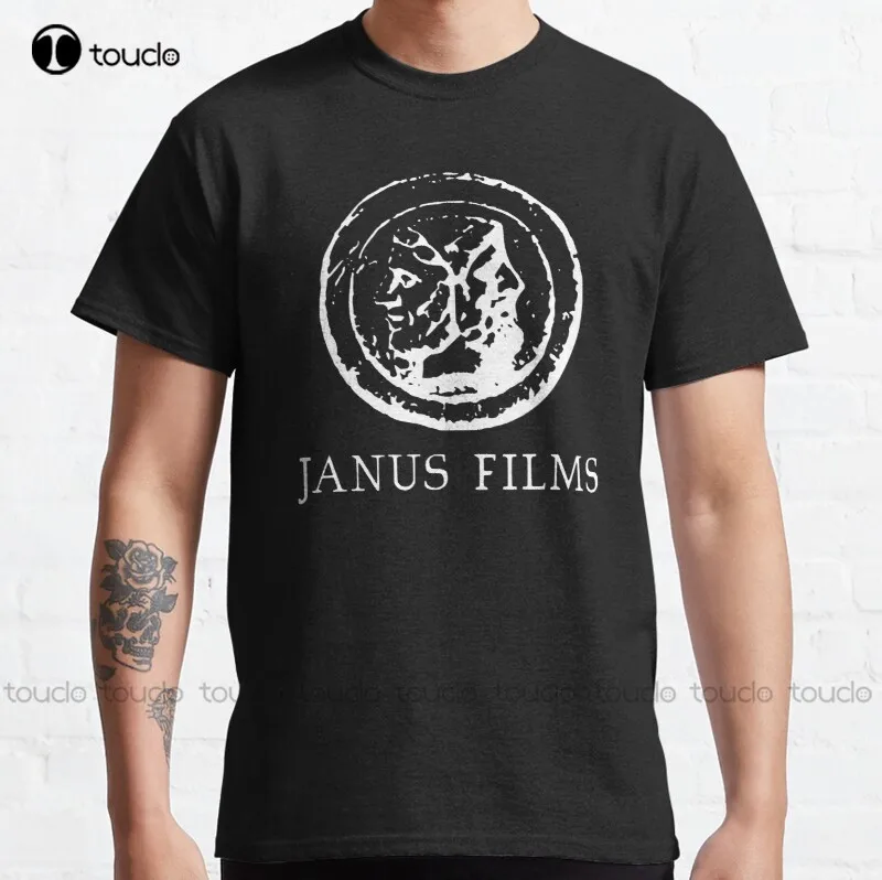 

Классическая футболка Janus Films, хлопковая футболка, индивидуальная футболка aldult для подростков, футболка унисекс с цифровой печатью, модная забавная Новинка