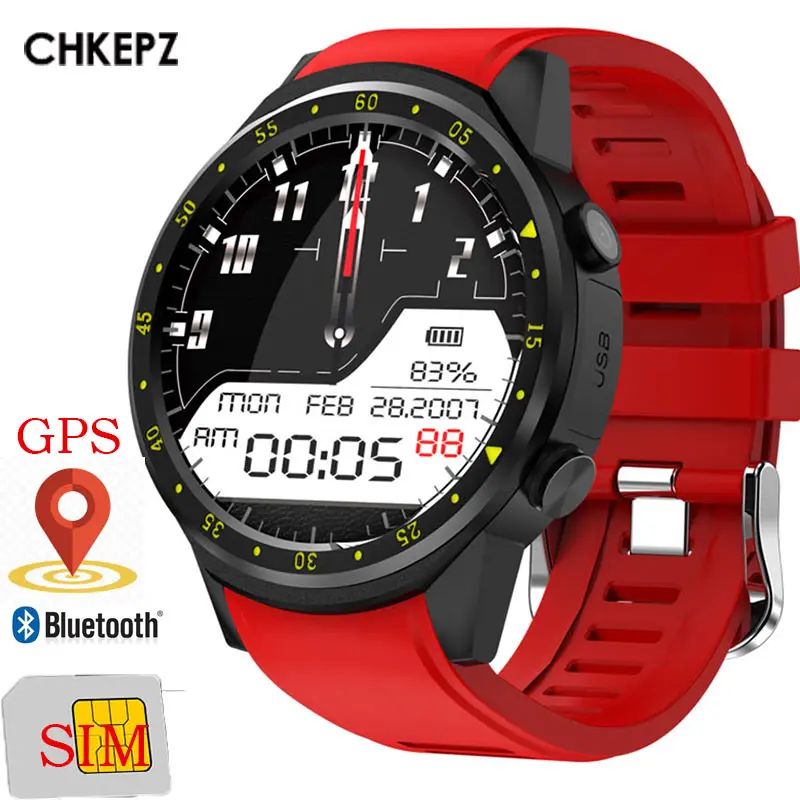 

CHKEPZ F1 GPS Smart Watch Men With SIM Card Camera Women Smartwatches Sport phone connected watch android Clock for iPhone iOS