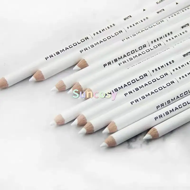 Prismacolor Premier White Colored Pencils (Pack of 12) White color