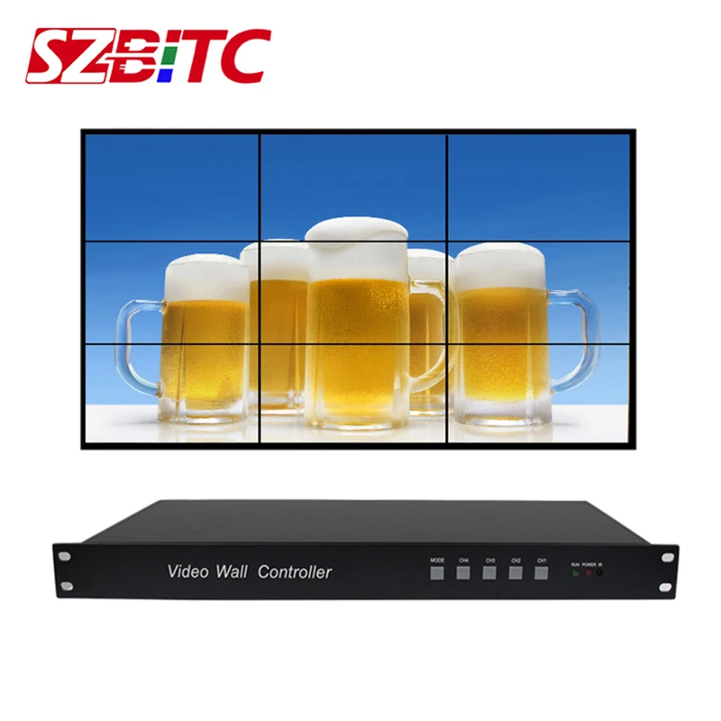 ^Cheap SZBITC Video Wall Controller 3x3 2x4 4x2 2x3 Video Processor HDMI VGA USB Compatible with DVI Signal With RS223,Remote Control ^Cheap SZBITC Video Wall Controller 3x3 2x4 4x2 2x3 Video Processor HDMI VGA USB Compatible with DVI Signal With RS223,Remote Control