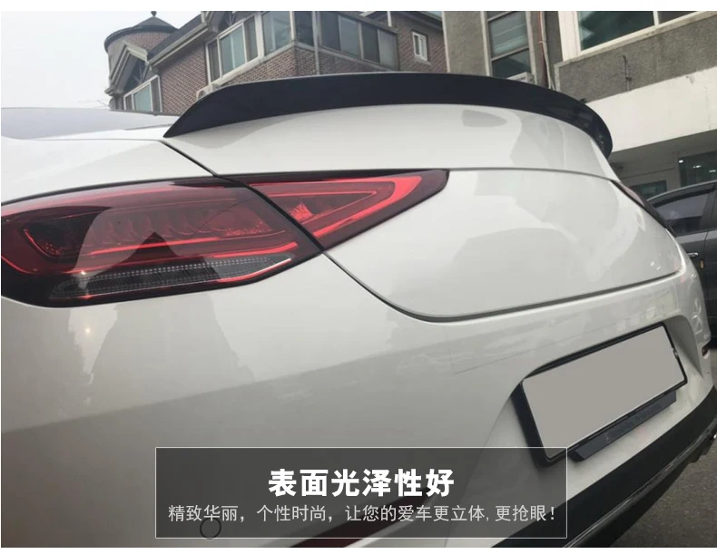 Для Mercedes Benz W257 CLS Высокое качество углеродного волокна задний багажник спойлер автомобиля хвост декоративное крыло