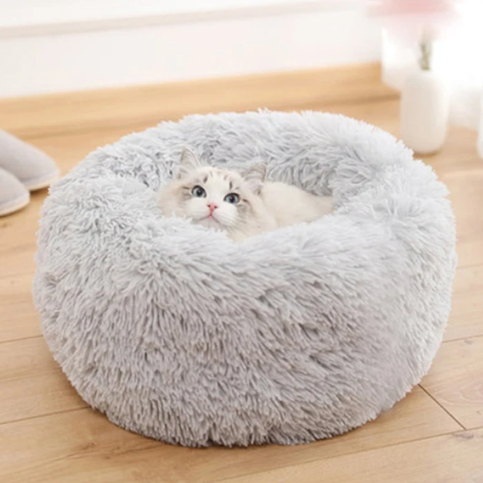 Pet плюшевый пончик Cuddler кошки кровать теплый мягкий утолщенный усиленный коврик для собак и щенков Подушка YU-Home