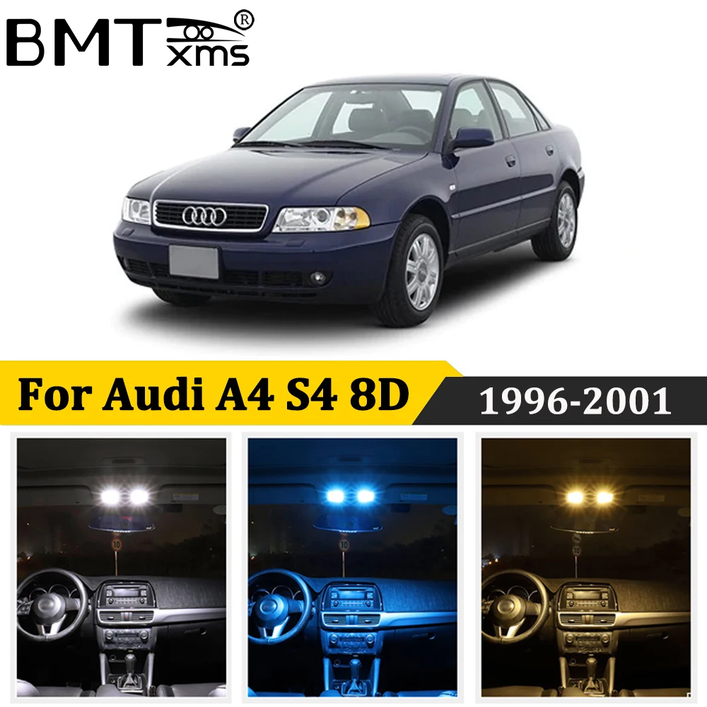 BMTxms 21 шт. для Audi A4 S4 RS4 B5 8D седан 1996-2001 светодиодный светильник свет лампа номерного