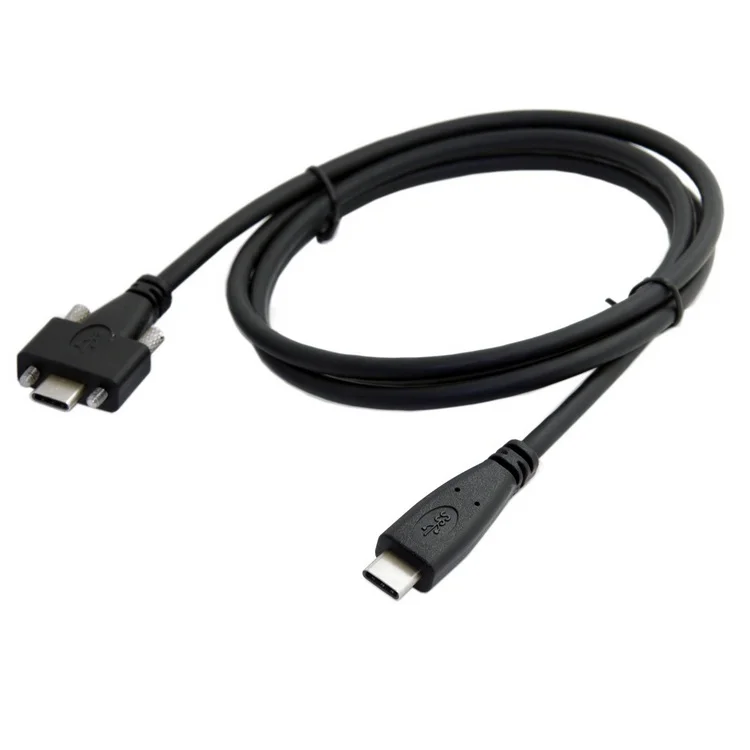 USB 3 1 Type-C двойной винт блокировки для USB-C 10 Гбит/с кабель передачи 2 м Панель