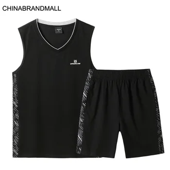 

Men Plus Fat Plus Size Sports Leisure Suit Male Fat Man Vest Shorts Suit